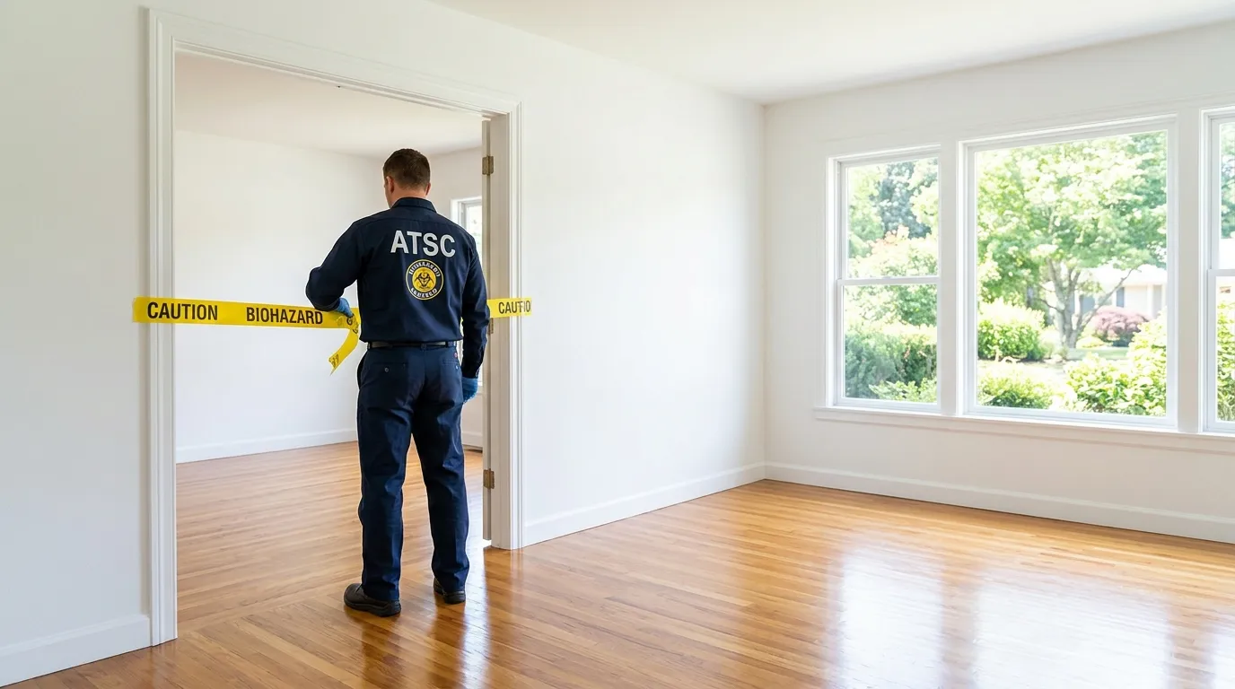 Certified biohazard cleanup crew performing Crime Scene Cleanup in Stillwater